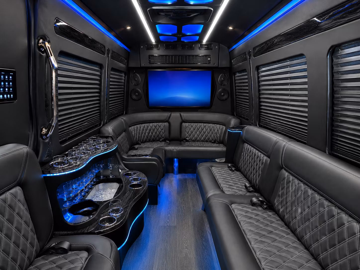 Raleigh Airport Shuttle & Transportation party bus exterior