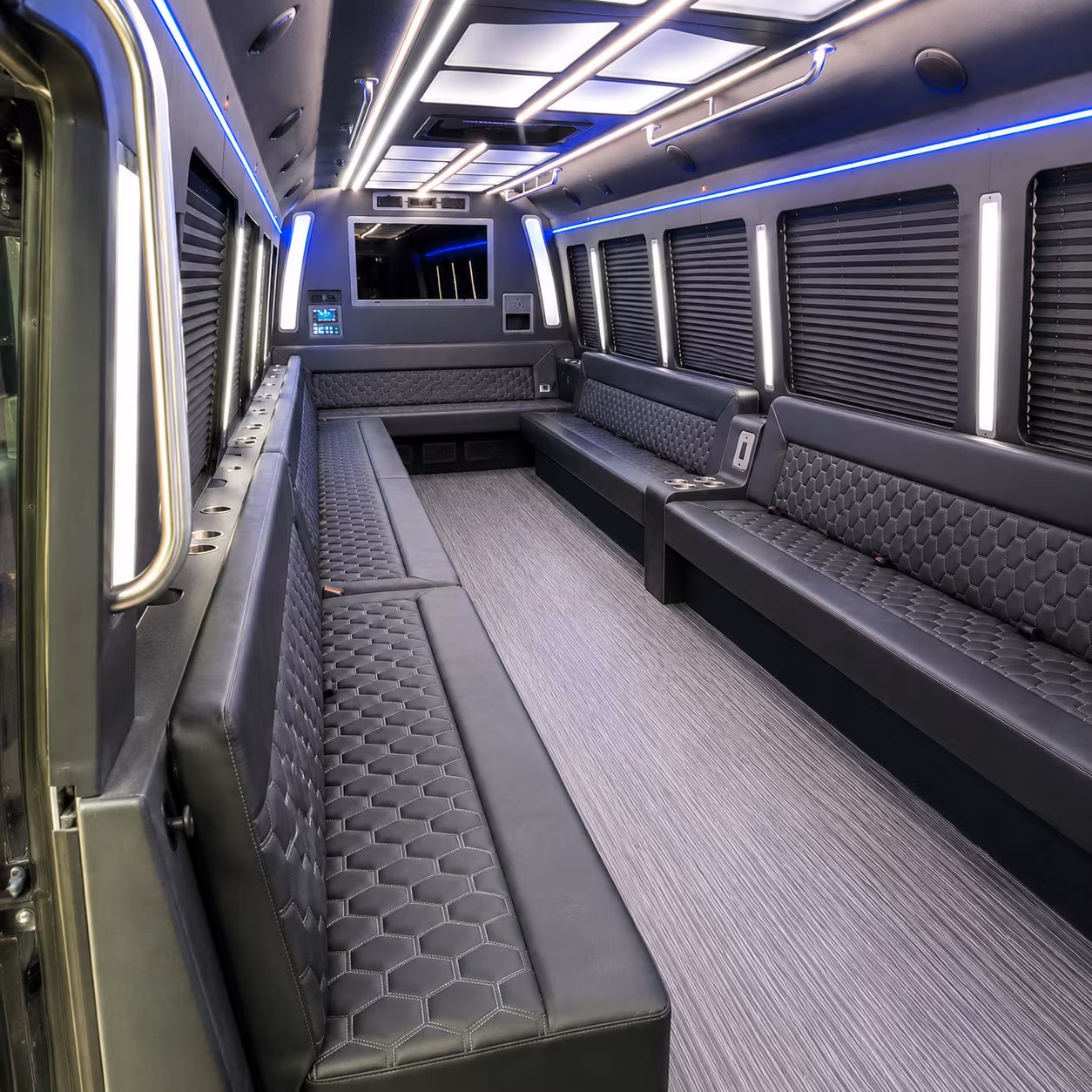 Raleigh Bachelor & Bachelorette Transportation party bus exterior