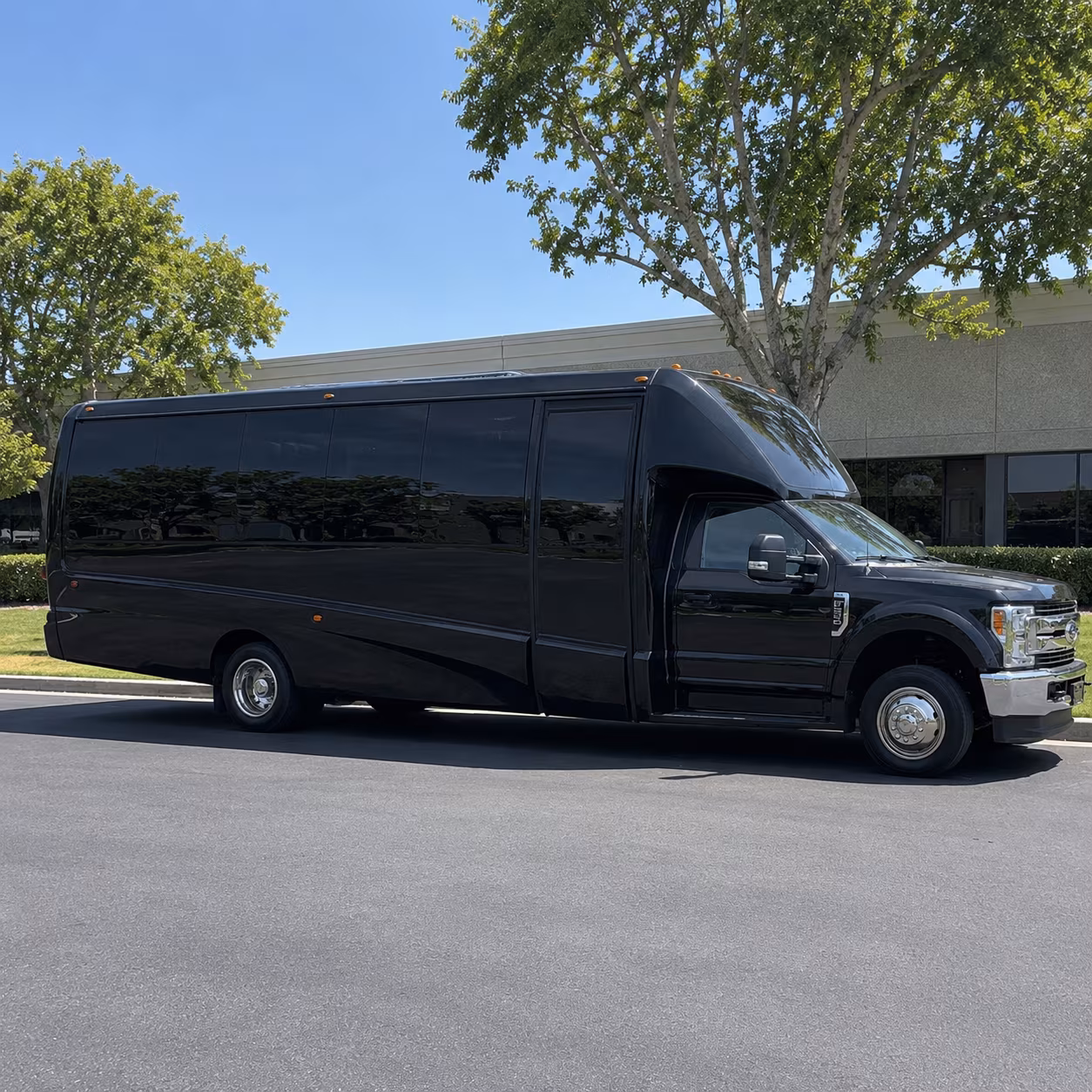 Raleigh Birthday, Sweet 16, & Quinceañera Transportation party bus exterior