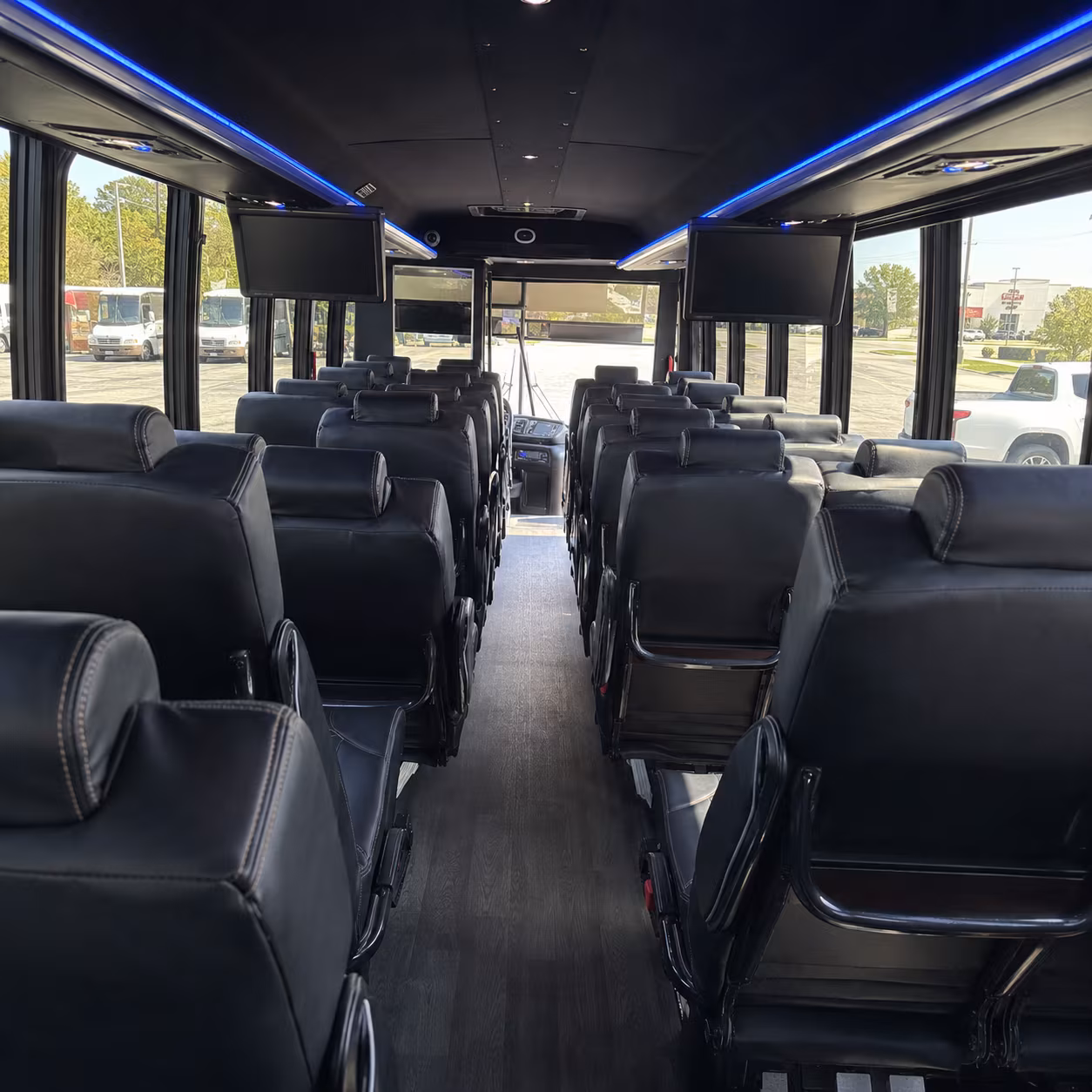 Raleigh Corporate Transportation party bus exterior