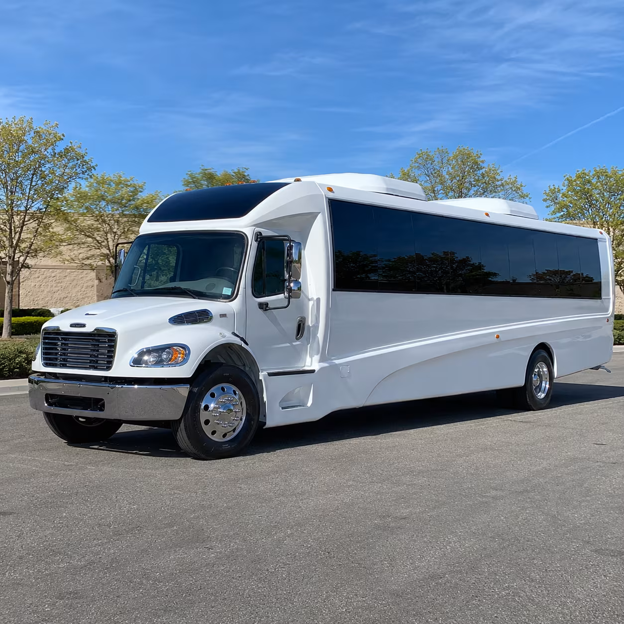 Raleigh Corporate Transportation party bus exterior