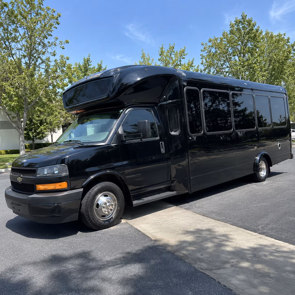Raleigh Prom & Homecoming Transportation party bus exterior