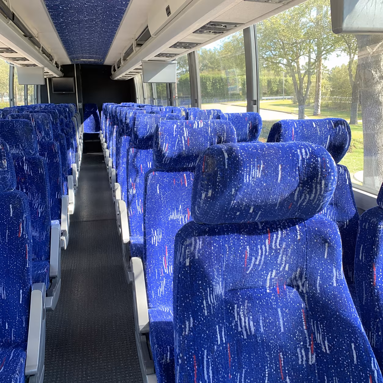 Raleigh School Event Transportation party bus exterior