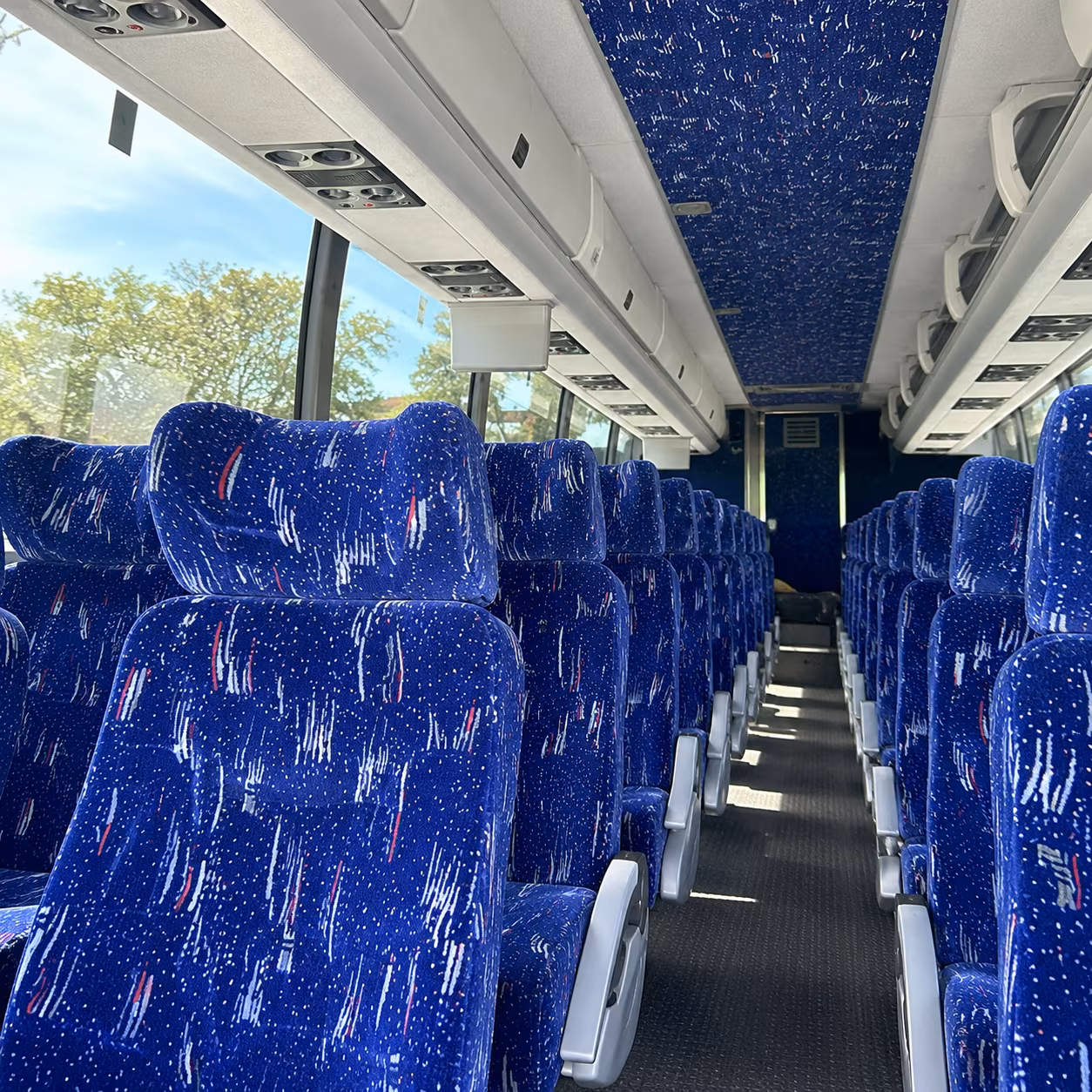 Raleigh School Event Transportation party bus exterior