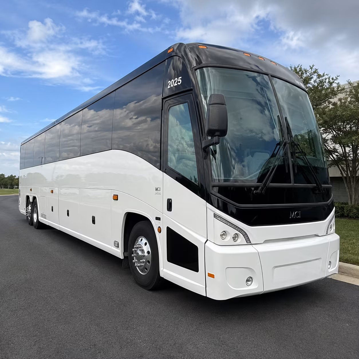 Raleigh School Event Transportation party bus exterior