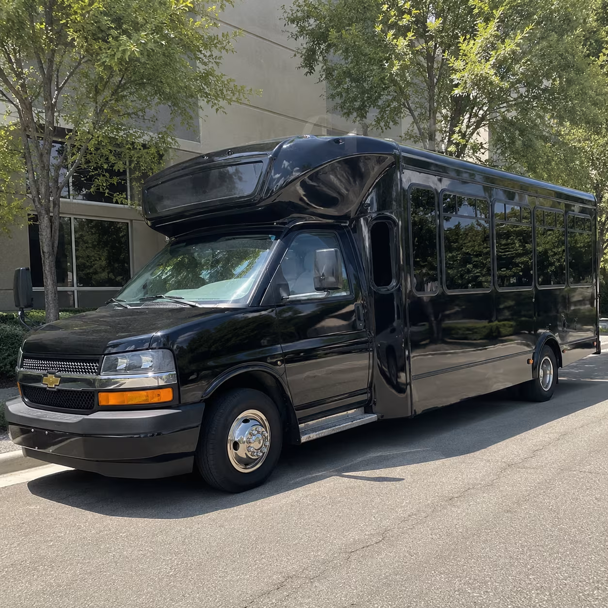 Raleigh Wedding Transportation onboard seating